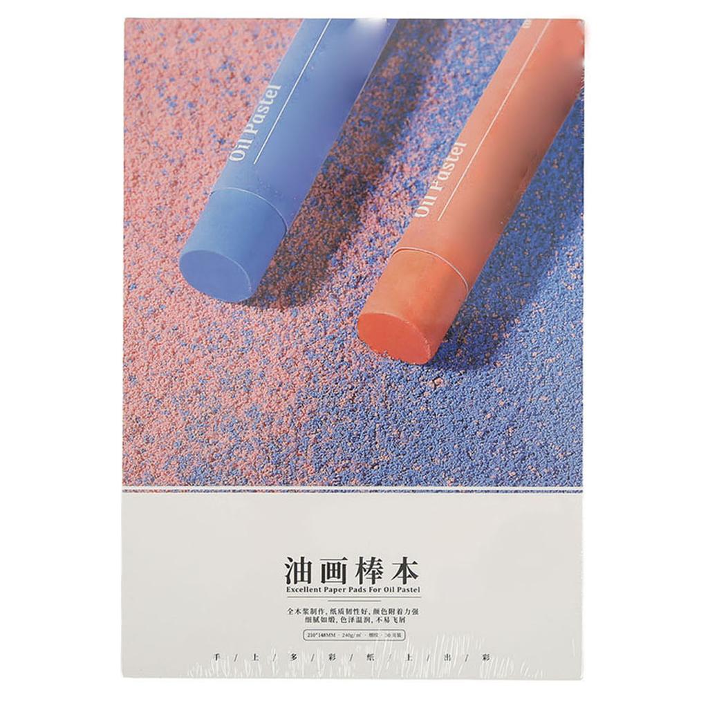 Oil Pastel Paint Paper Strong Toughness Adhesion Pure Wood Pulp Easy Coloring Glossy Hand Feel Oil