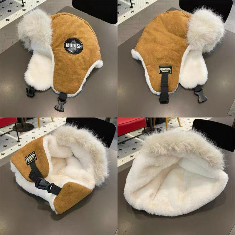 Men's Winter Fleece-Lined Earflap Hat - Windproof, Warm, Trendy Beanie