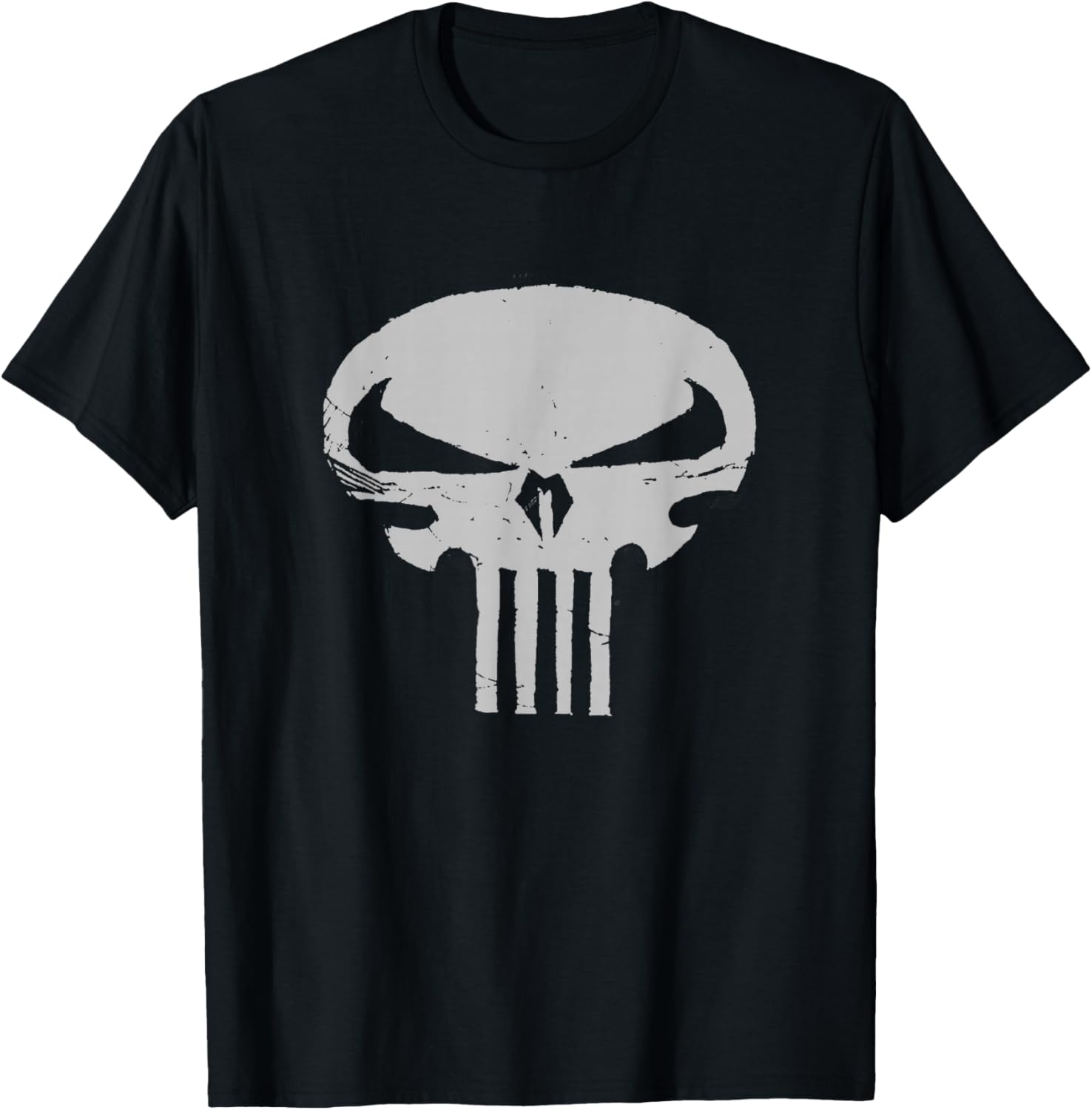 Marvel Punisher Rounded Skull Vintage Chest Logo T-Shirt S