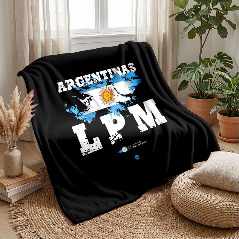 Argentina national football team Theme blanket Soft Flannel Blanket Plush Throw Blanket Cozy Sofa Bed Blanket for Home Decor