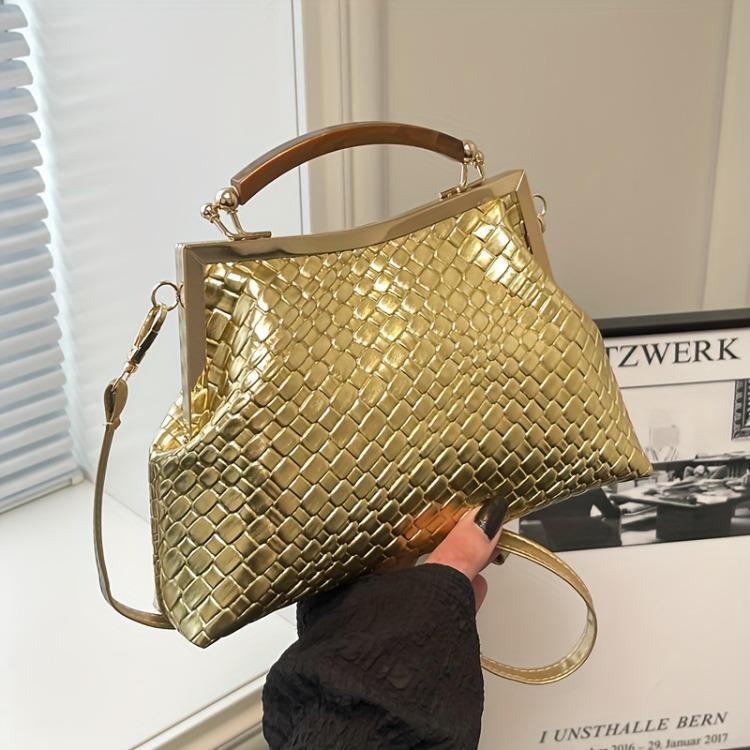 

Винтажная сумка-клатч на плечо, сумка-мессенджер для женщин золотой