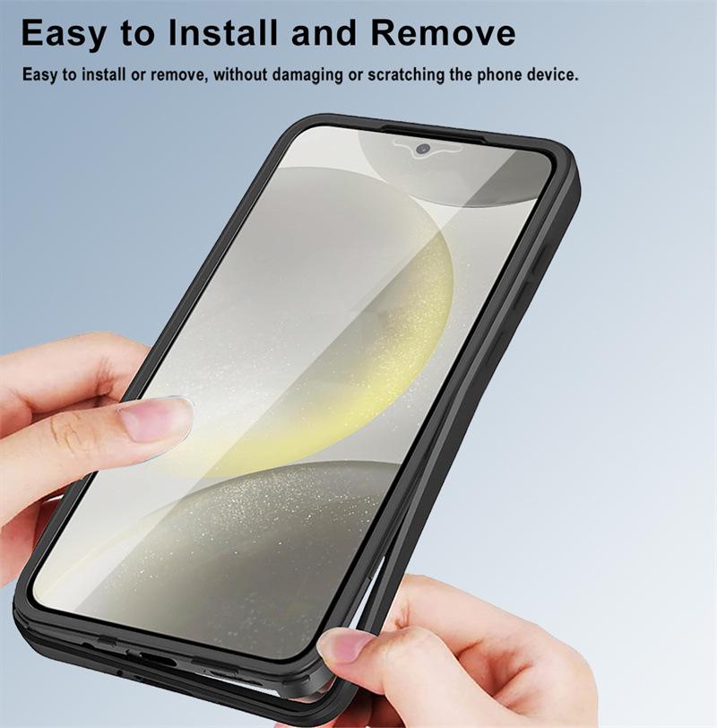 Magnetic Adsorption Transparent Case for Samsung S26/S25FE/S22/S24/S23 Ultra/A17/A16A - Full Coverage
