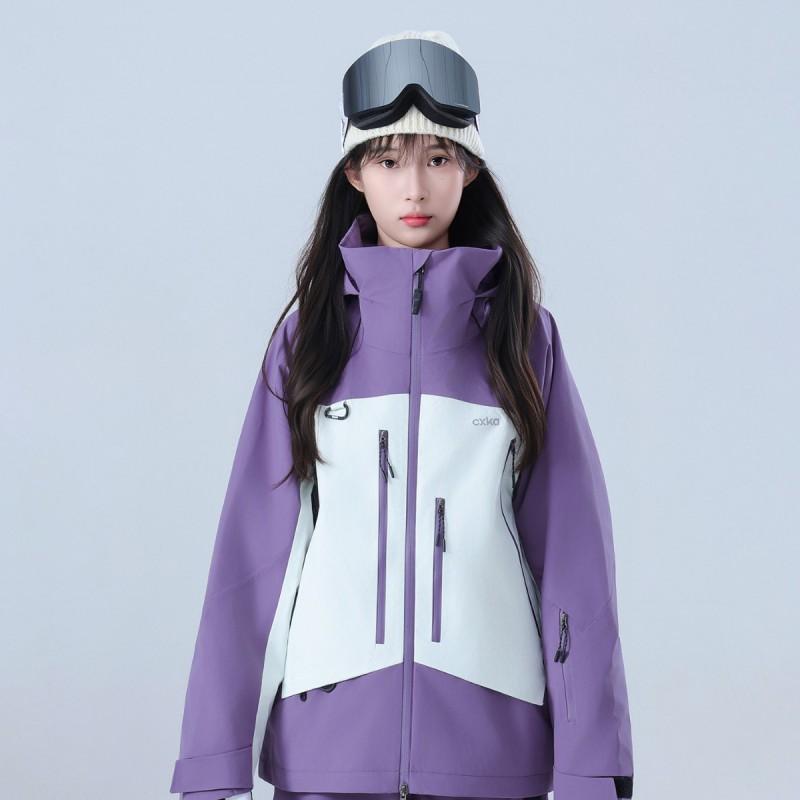 Unisex Ski Suit Set Snowboarding Jacket Pants Thermal Insulated Outdoor Winter Gear Waterproof Breathable Nylon