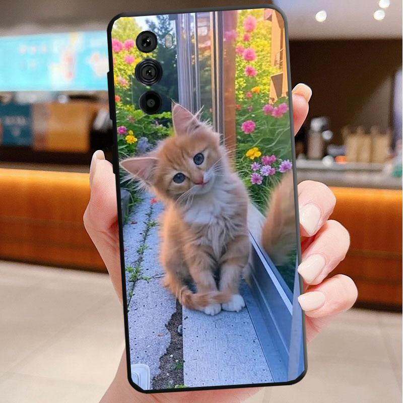 

Flower Cats Phone Case For Motorola Edge 60 50 40 Pro 60 50 40 30 Ultra Neo Fusion Moto G Play G Stylus G Carcasas Moto Edge 60 Fusion