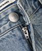 EXCONTAINER Incision Bermuda Denim Pants (Light Blue)