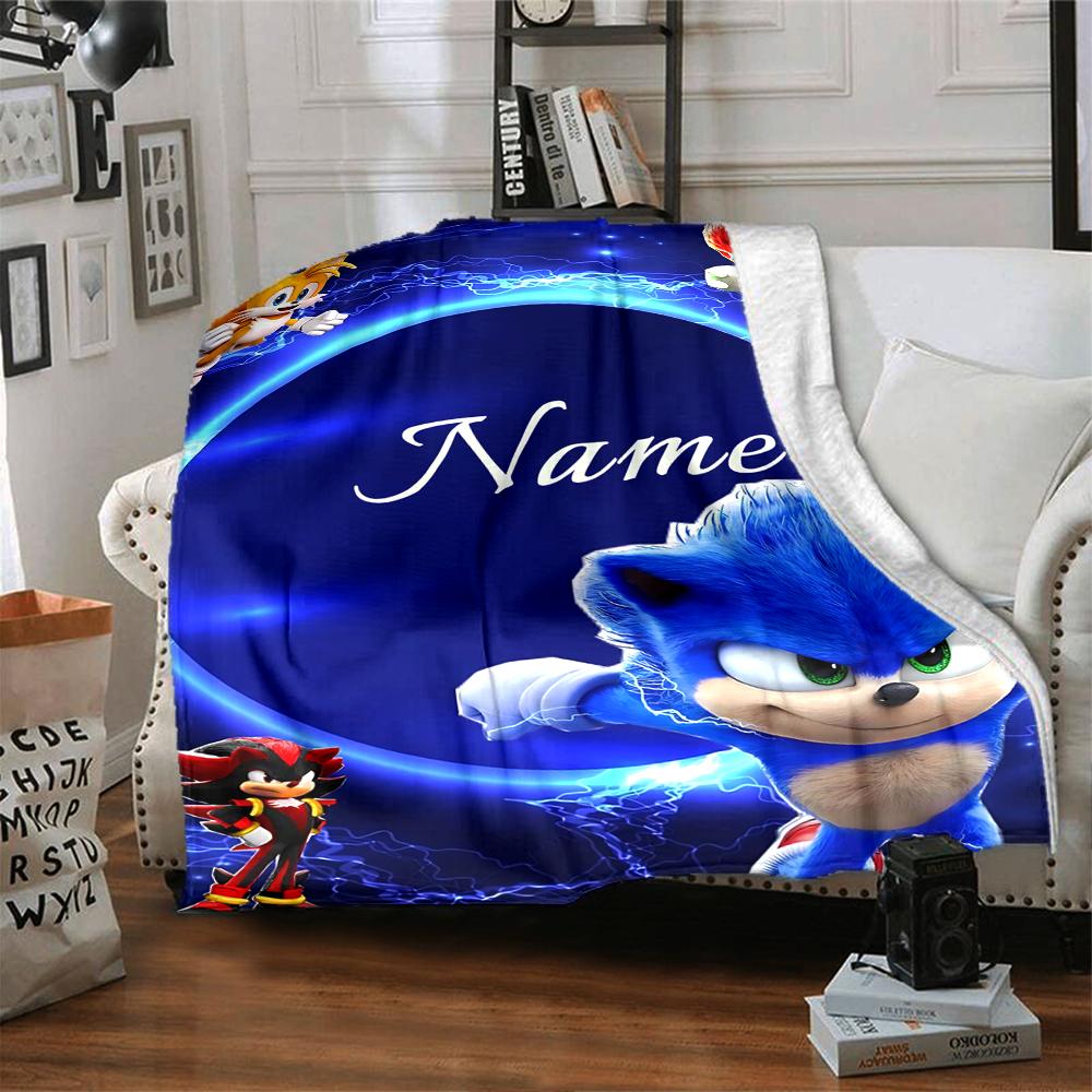 Custom Name "Shark Power: Tralalero Triala" blanket for Couch & Bed, Plush Cozy Fuzzy Blanket Super Soft & Warm Blankets for Fall and Winter. 0908123