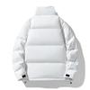 Winter New Stand-up Collar Versatile White Duck Down Down Jacket Couple Style Thickened Coat
