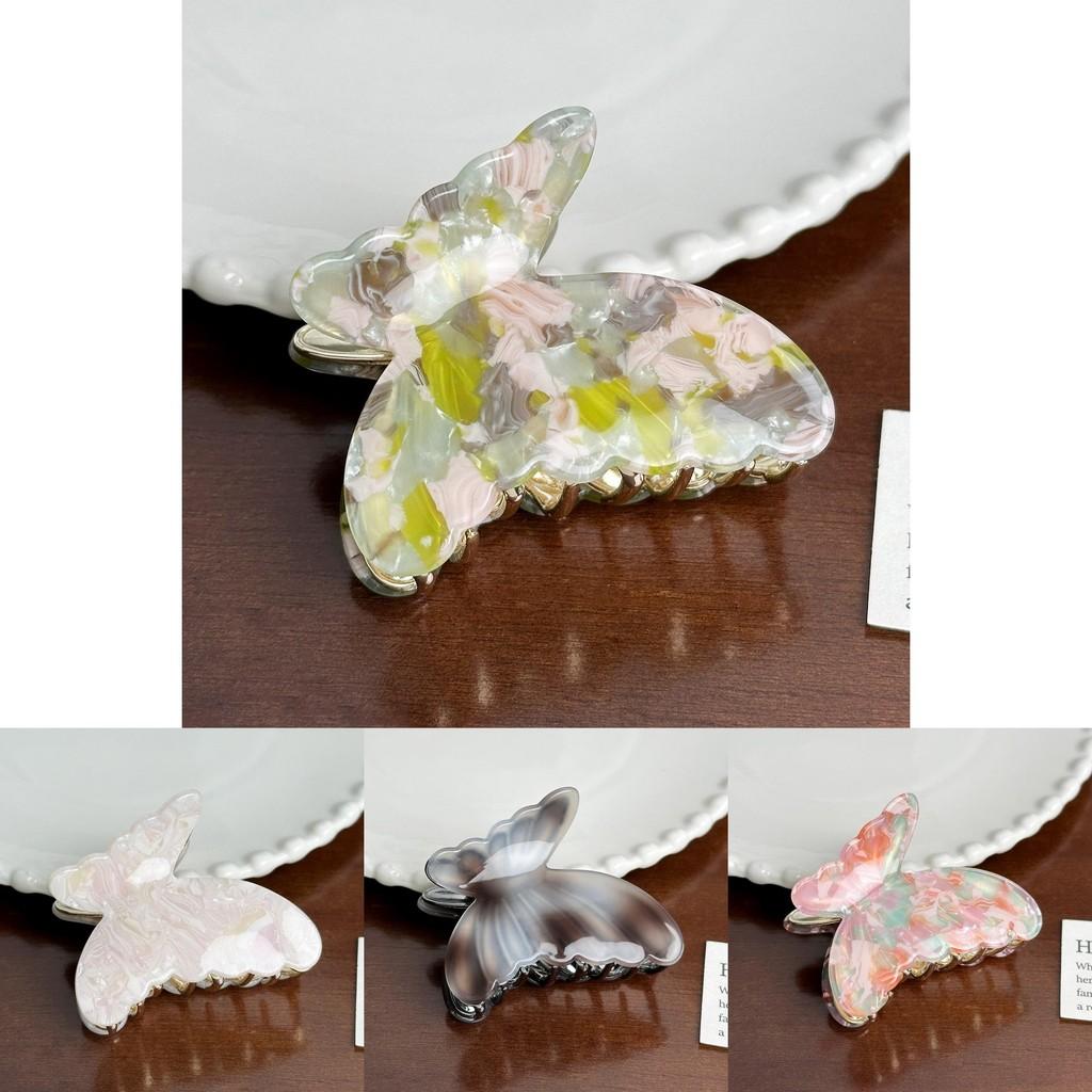 Trendy Acetate Hair Clip With Butterfly Design For Women Perfect For Casual And Work Styles