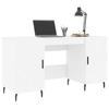 VidaXL Bureau blanc 140x50x75 cm bois d'ingénierie 829564