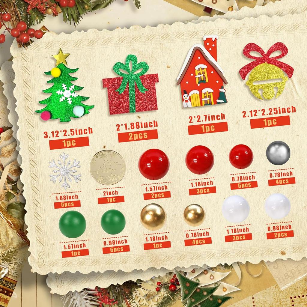 40pcs Christmas Cake Toppers Merry Christmas Cake Decoration with Pearl Ball Cake Pick for DIY Cake Xmas Birthday Party Supplies