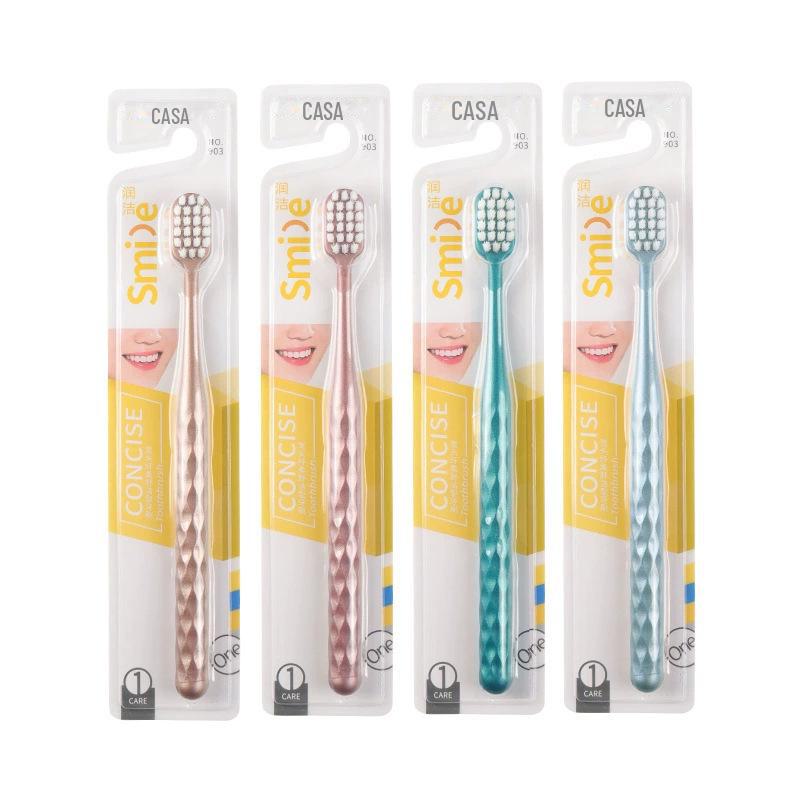 Brosse à dents à poils durs pour hommes pour l'élimination de la fumée et des taches, emballée individuellement pour un usage domestique