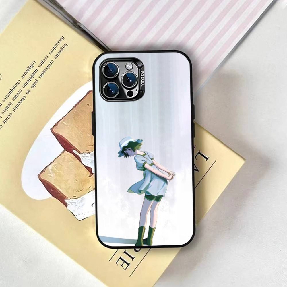 Штейнс;Чехол для телефона Gate Mayuri Shiina для iPhone 17,16,15,14,13,12,11 Plus,Pro Max,XS, Цветной Серебристо-Черный Чехол iPhone15pro