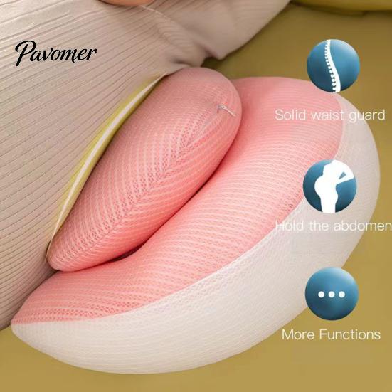 Rapid Recovery Pregnancy Support Pillow with Adjustable Belly Wedge Travel-friendly Pregnant Ergonomic Design Abdomen Back Body Portable