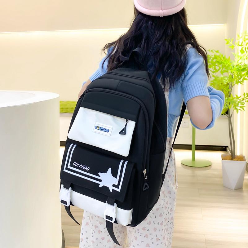 Four-Piece Backpack Set Schoolbag Large Capacity Backpack for Primary and Secondary School Students