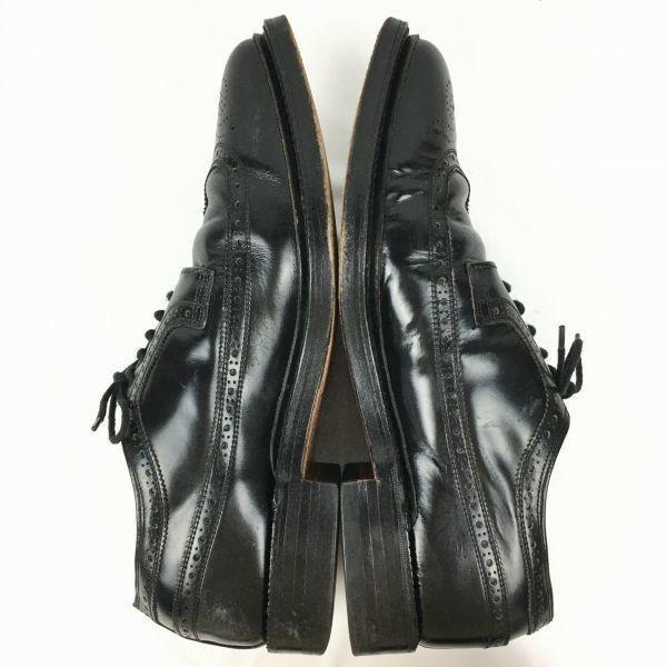 Royal Tweed by Cheaney Made in England Vintage Wingtip Shoes Black Size 9.5 / 28.0cm Men's(USED)