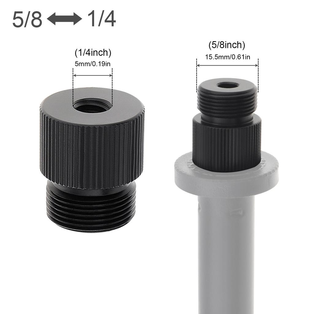 5/8 Inch Male To 1/4 Inch Female Thread Converter Screw Connector Universal Stand Connection Accessory For Bracket Support Mount Fitting