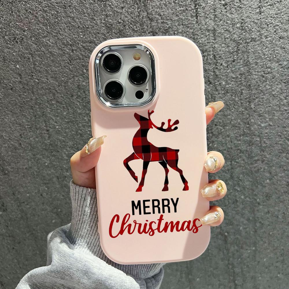 N102 Счастливого Рождества и Нового года Мягкие чехлы для телефонов iPhone 16 Pro — фото 21