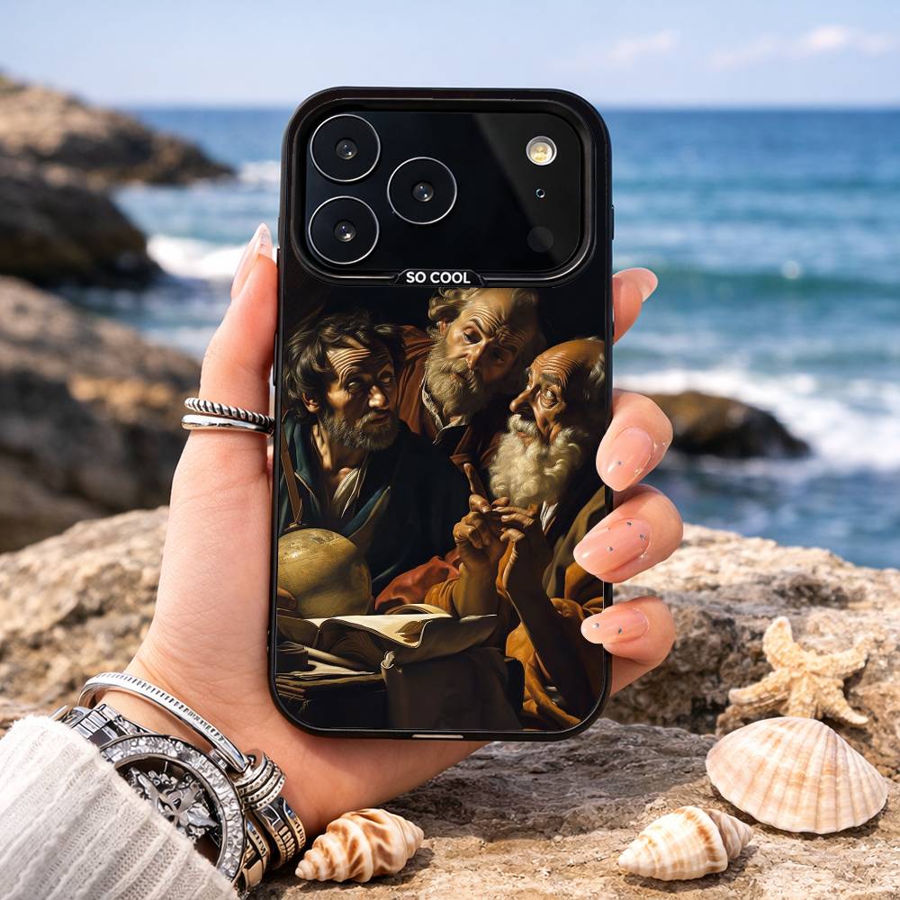 C-Caravaggio P-Paintings Phone Case For iPhone17,16,15,14,13,12,11,Pro,MAX White Matte Shockproof Cover iPhone16pro