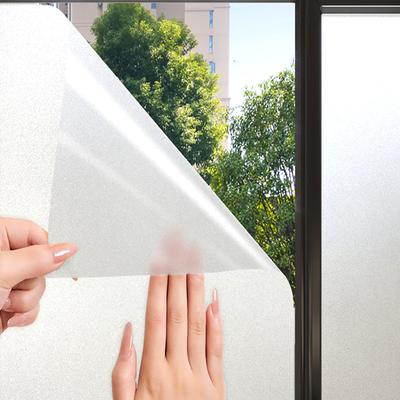Frosted Anti Look Window Privacy Film Non Adhesive Static Cling Bathroom Shower Window Glass Sticker Sun Blocking Door Movie