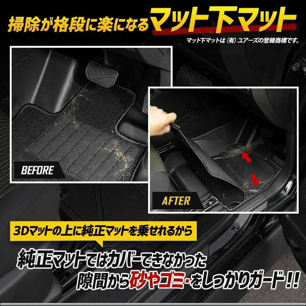 Jimny Nomad 3D Floor Mat Set Driver and Passenger with Luggage and Seat Back Floor and Water JIMNY YOURS (Set 1 Seats) Scuffs. Second-Row Mats.