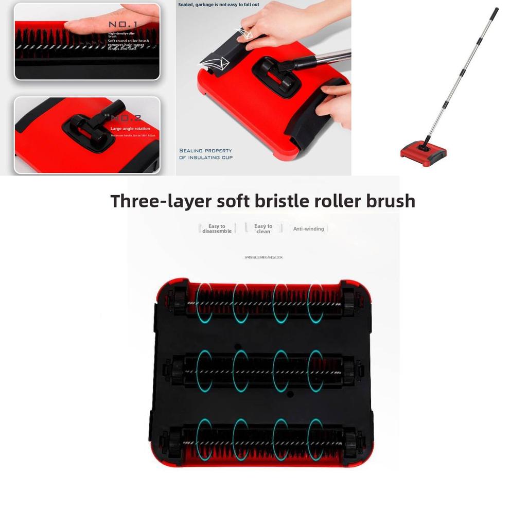 Housekeeping Broom Set With Pp Pet Bristles For Daily Home Cleaning Tasks