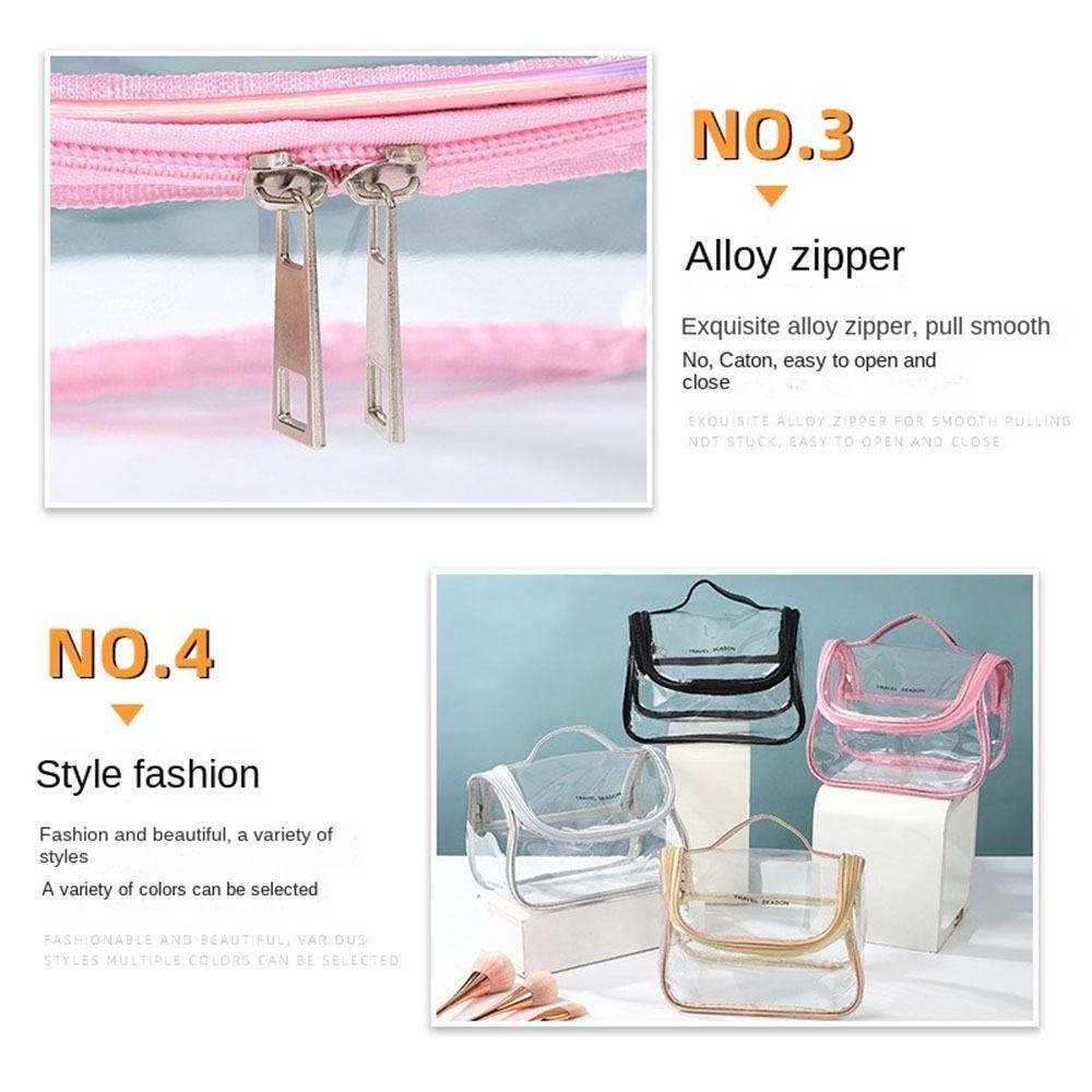 Waterproof PVC Cosmetic Bag Transparent Toiletry Wash Storage Organizer Clear MakeUp  Bag  Shopping
