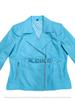 AL KHALID New Motorcycle Biker Stylish Blue Women's Handmade Real Lambskin Leather Jacket