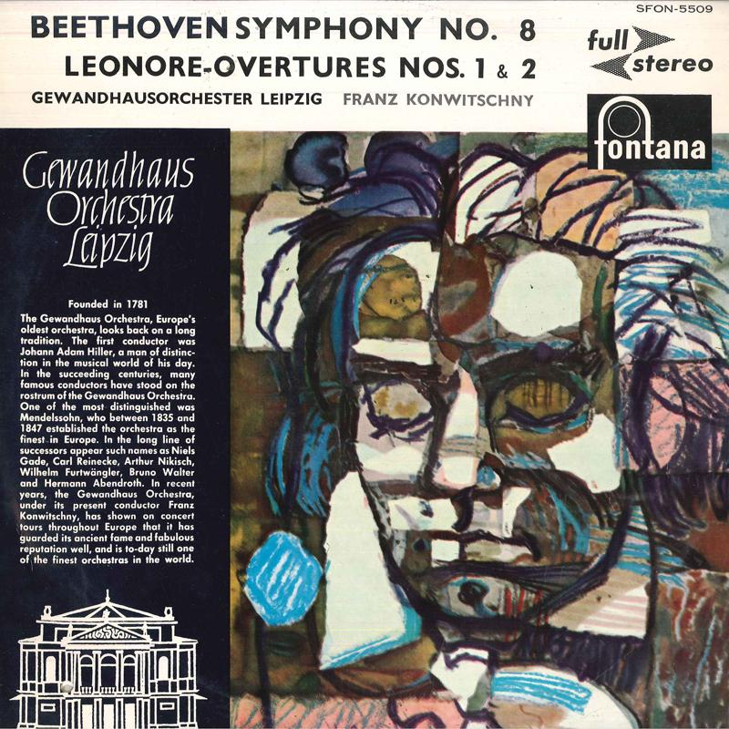 

LP Record FRANZ KONWITSCHNY/GEWANDHAUSORCHEST - Beethoven/ symphony No.8 leonore-o SFON5509 FONTANA Japan Classical Used
