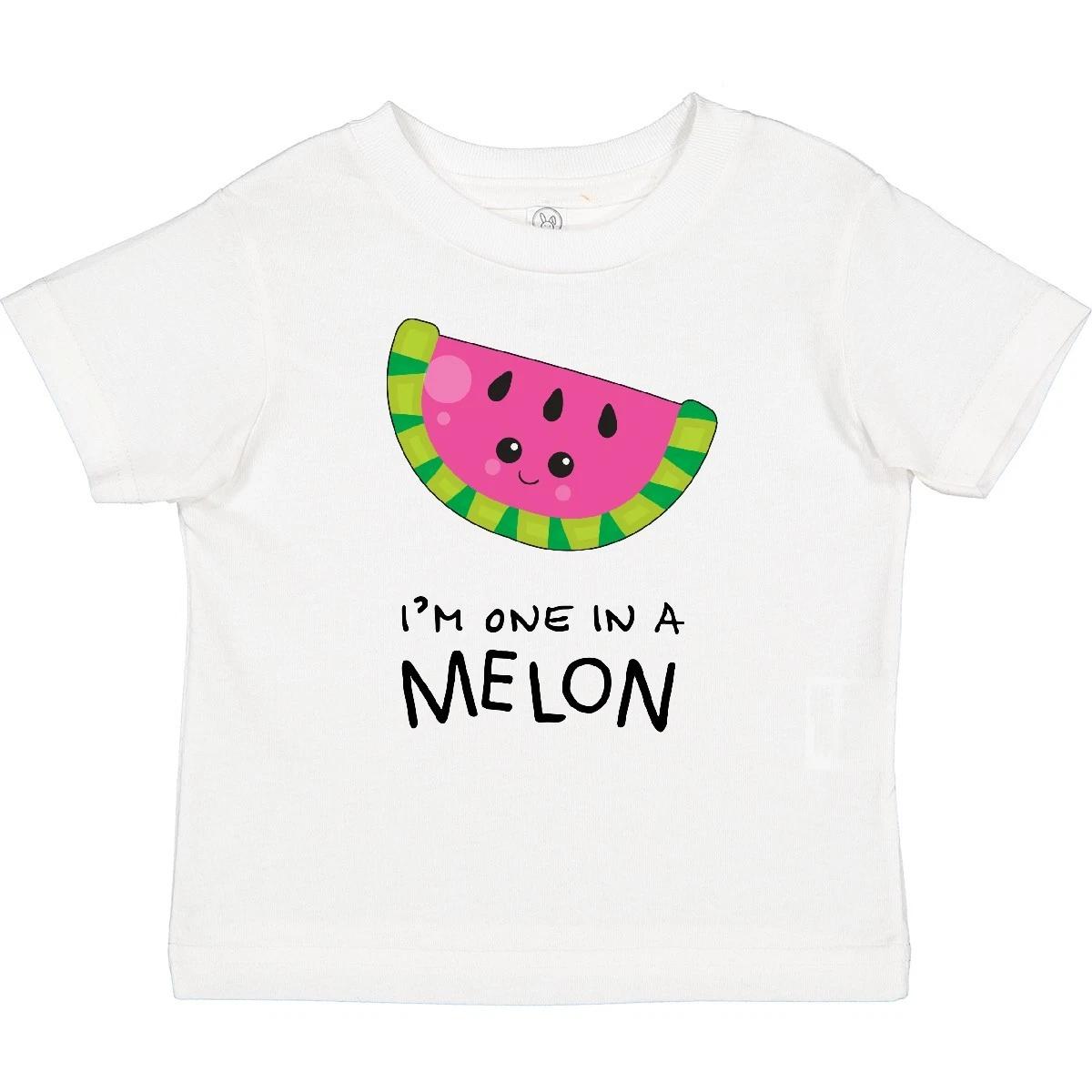 Inktastic I m One In A Melon Cute Smiling Watermelon Baby T-Shirt Food Humor Pun 110