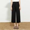 Women's High-Waist Straight Leg Cropped Trousers