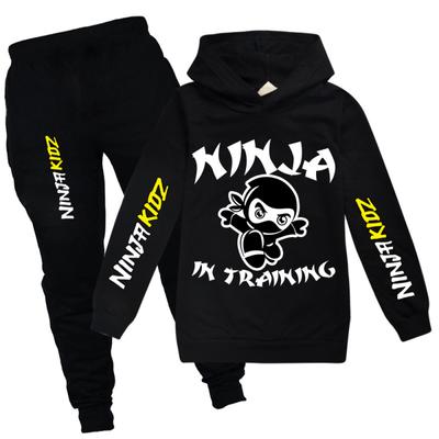 NINJA KIDZ Kids Clothes Hoodies Sweater Cotton Sweatshirt Suit Cartoon Set Teenager Boys Girls Clothing Pullover Street Hip Hop