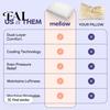 Plush Head Support Pillow Puff Cooling Pillow, Soft Breathable Quilted Sleeping Machine Washable, Fluffy Cloud-like for Side And Back Sleepers