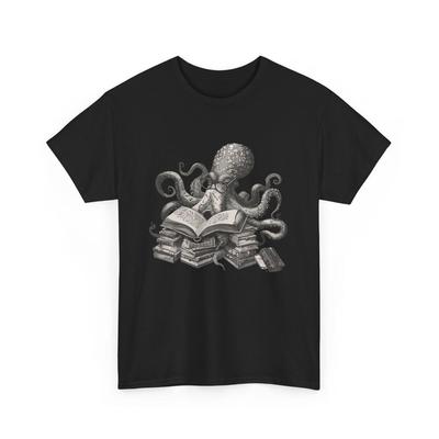 Booktrovert Octopus Shirt Literature Shirt Ocean Inspired Style Banned Books Shirt Coconut Girl Light Academia Clothing Ocean Animal Shirt