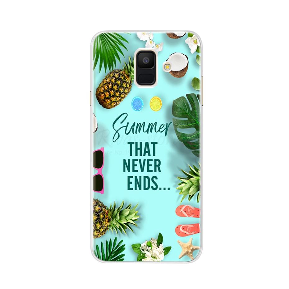 Case For Samsung Galaxy A6 2018 Transparent Cartoon Soft TPU Silicone Phone Cases Back Cover For Samsung Galaxy A6 A 6 Plus 2018