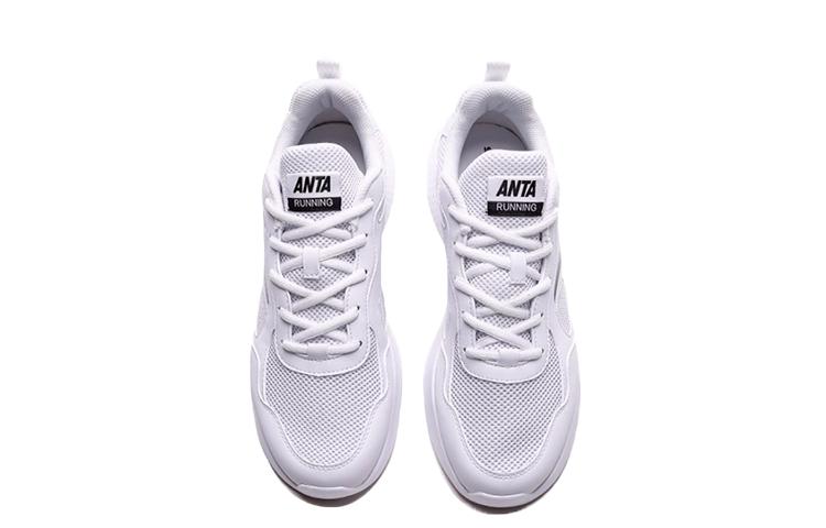 Men's Sneakers Anta Textile, Synthetic Leather Cushioning Lightweight Rebound Low top Running Shoes Men's