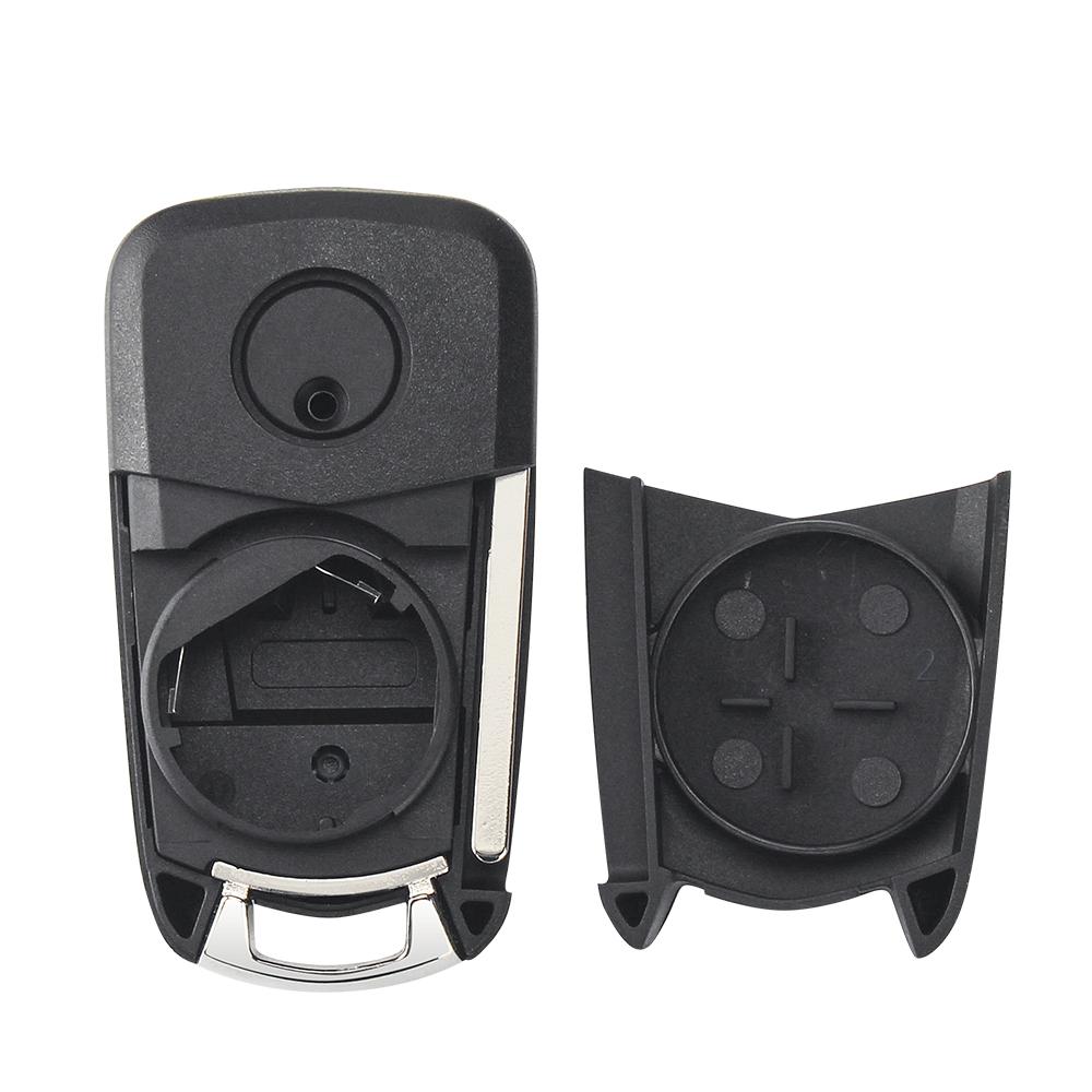 KEYYOU 10pcs Flip Remote Folding Car Key Fob Case Shell For Vauxhall Opel Astra H Corsa D Vectra C Zafira Astra Vectra Signum