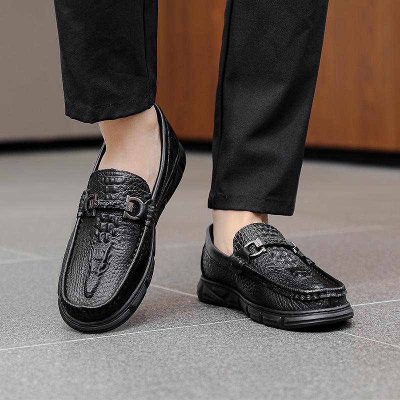 Spring and Autumn Men's Business Trends Driving Soft Bottom Shoes Shoes Casual Leather Shoes Breathable Fashion Shoes