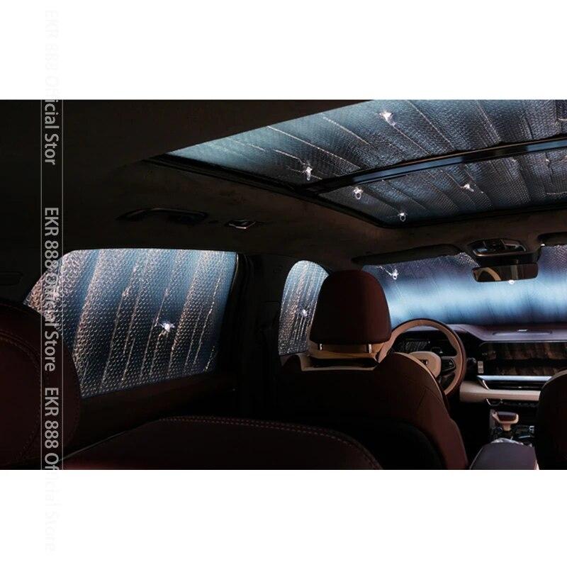 Vollständige Abdeckungen Sonnenschutz für Mercedes Benz C-Klasse W205 2015 ~ 2016 Autozubehör Sonnenschutz Windschutzscheiben Seitenfenster Visier