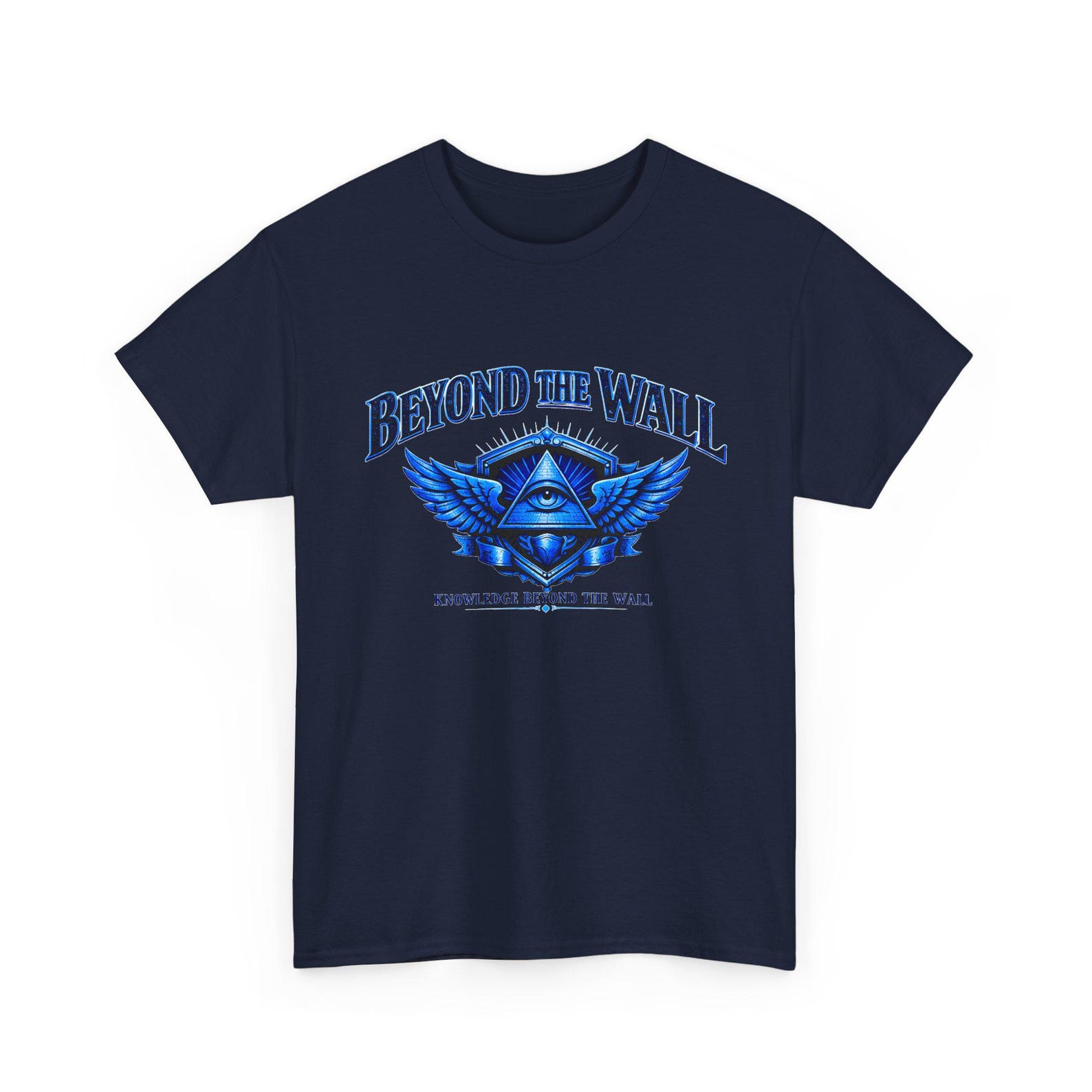 Beyond The Wall WatcherTee | Winged Eye Pyramid Ship 3XL