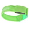 Outdoor Running LED Armband Adjustable Flashing Wristband Cycling Light Up BraceletGreen