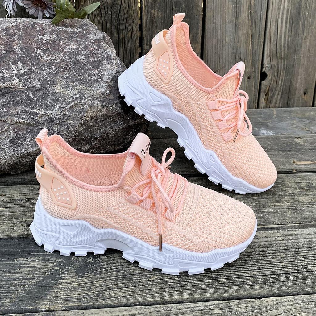 Shoes Women's Super Soft Fashion New Foreign Trade Running Shoes Mesh Breathable Retro Platform Forrest Gump Shoes Korean Version Sports Shoes