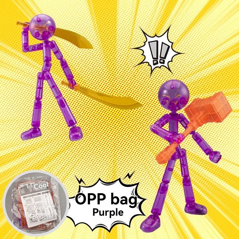 Pohyblivé 3D tištěné akční figurky Vícekloubové plastové loutkové ozdoby Sestavené anime dárky Pro děti Dospělé