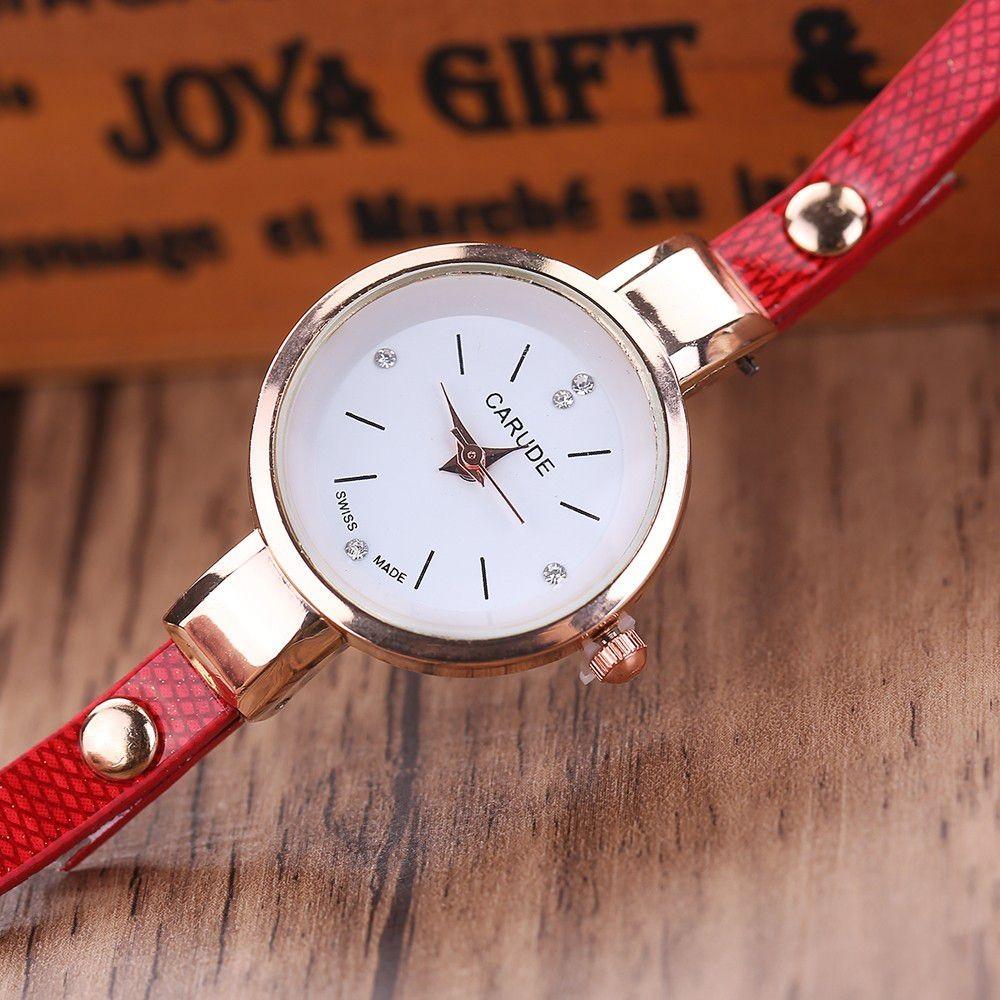 Fashionable Angel Pendant Bracelet Watch For Women With Sparkling Rhinestones And Pu Strap