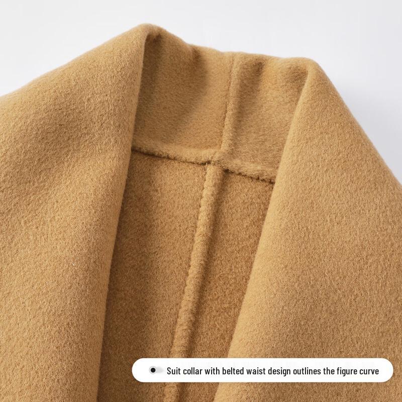 FivePlus French Style Belted Wool Coat