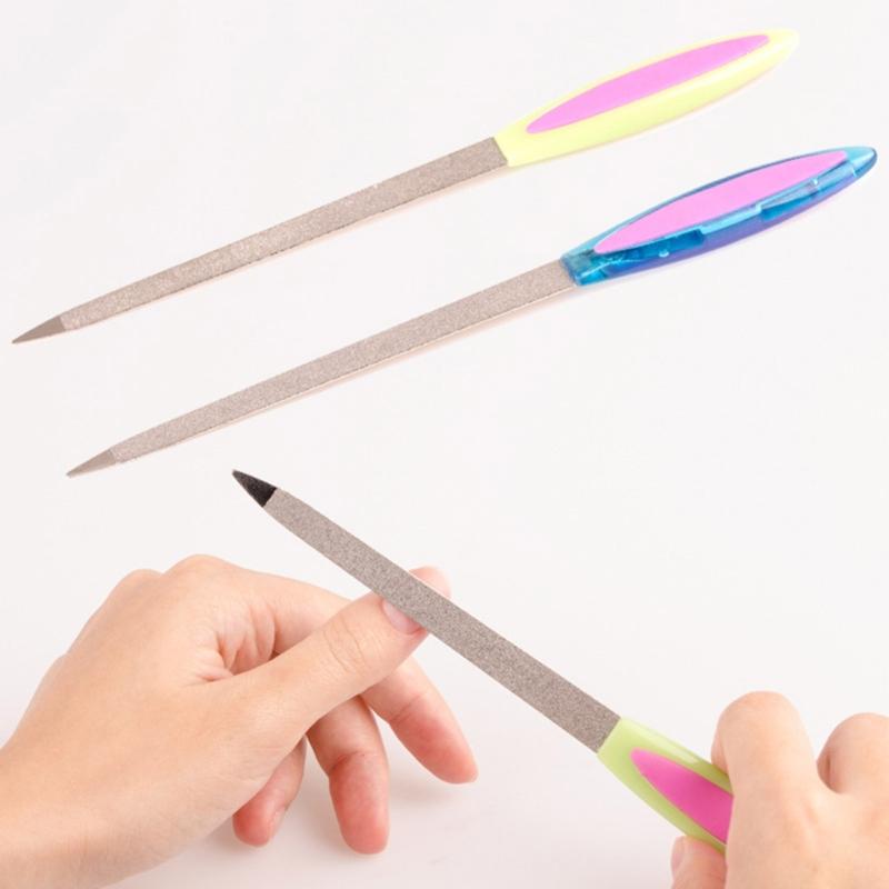 Double Sided Nail Art Buffers Stainless Steel Nail File Manicure Tools Manicure Files for Salon and Homes Easy to Use
