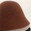 Japanese Real Woolen Vintage Warm Bucket Hat for Women Felt Retro Dome Wool Hats Female Fashion British Style Panama Caps Bonnet
