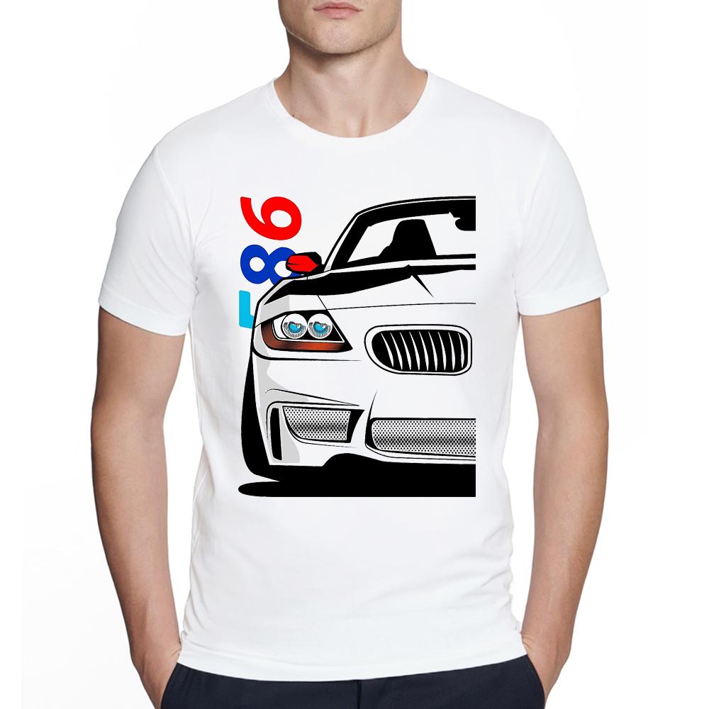 Vintage sports car Lovers Summer Men Short Sleeve bm M3 E60 E82 Print T-Shirt Hip Hop streetwear Boy Casual Old School Tops Tees