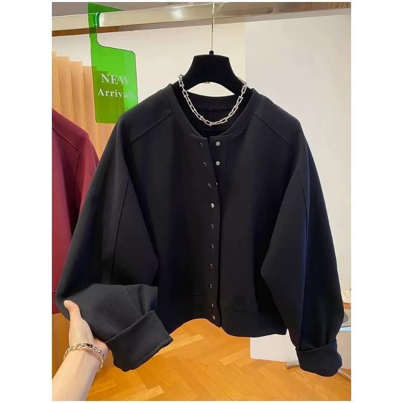 Повседневная красная куртка Ancora женская весенне-осенняя свободная высококачественная тонкая толстовка-кардиган L