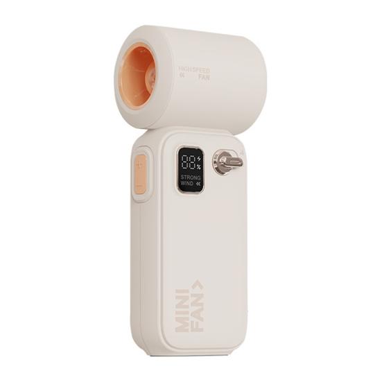 

Мини портативный ручной вентилятор 100 скоростей компактный дизайн перезаряжаемый цифровой дисплей высокоскоростной вентилятор персональный охладитель воздуха абрикосовый
