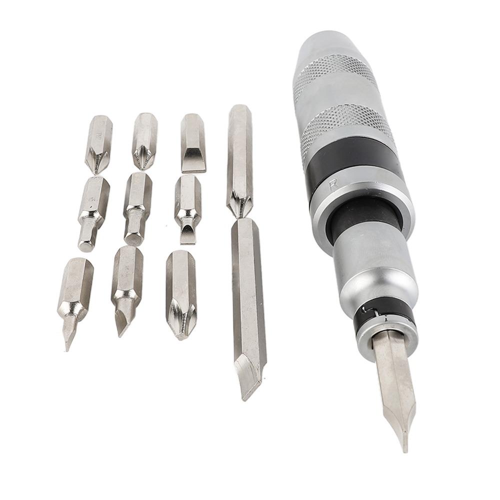 13pcs Reversible Manual Impact Screwdriver Drive Impact Screwdriver For Tighten Fasteners